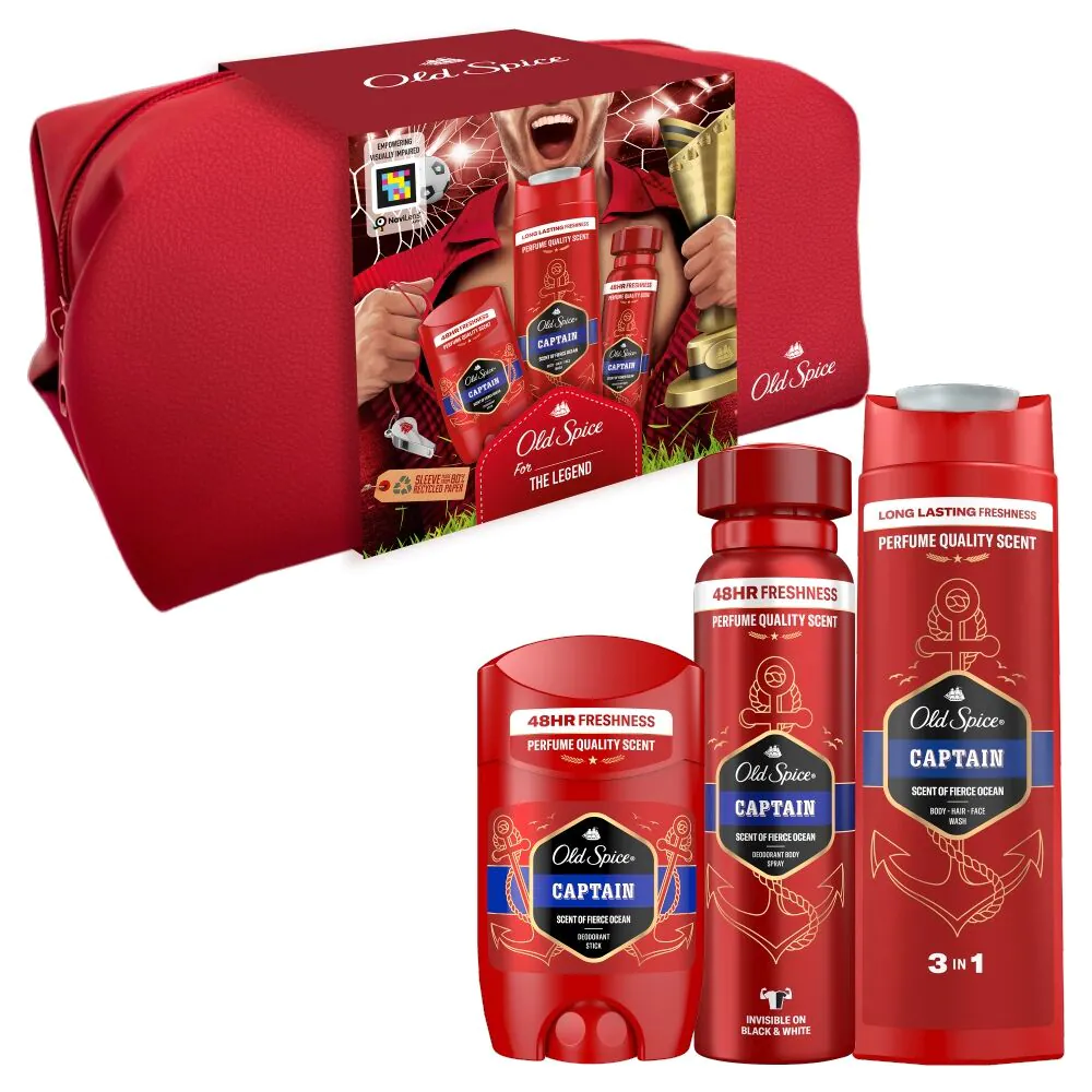 Old Spice Footballer Zestaw dla mężczyzn: 2 x dezodorant + żel pod prysznic