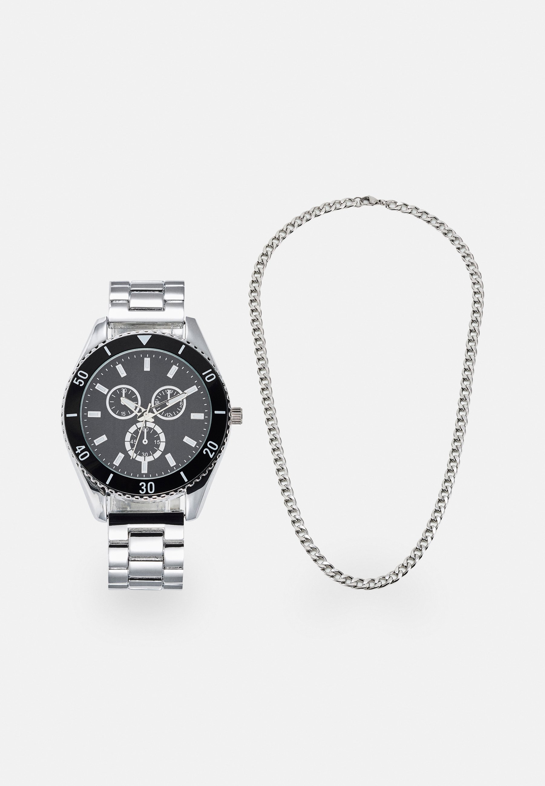 Pier One SET - Halskette - silberfarben