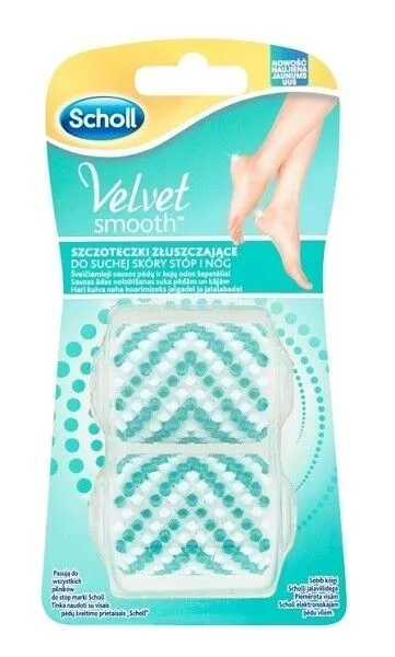 Scholl Velvet Smooth Szczoteczki Złuszczające do Suchej skóry stóp i nóg