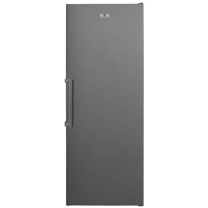 Staande vriezer 406L - Total No Frost - automatische ontdooiing - Energieklasse E - B70 cm x H191 cm x D75,5 cm - Roestvrij staal