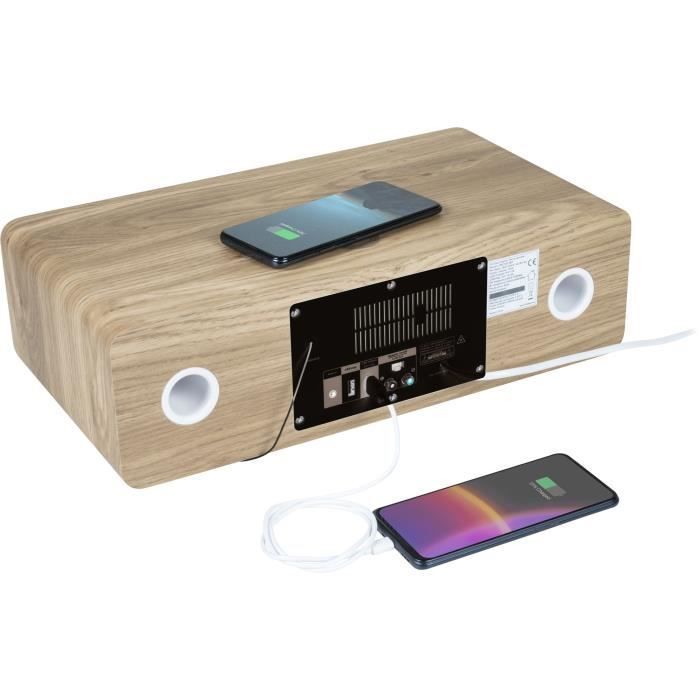 Sistema micro Hi-Fi Bluetooth - THOMSON - Bianco e nero - Radio FM/CD/MP3/USB, 60W, equalizzatore