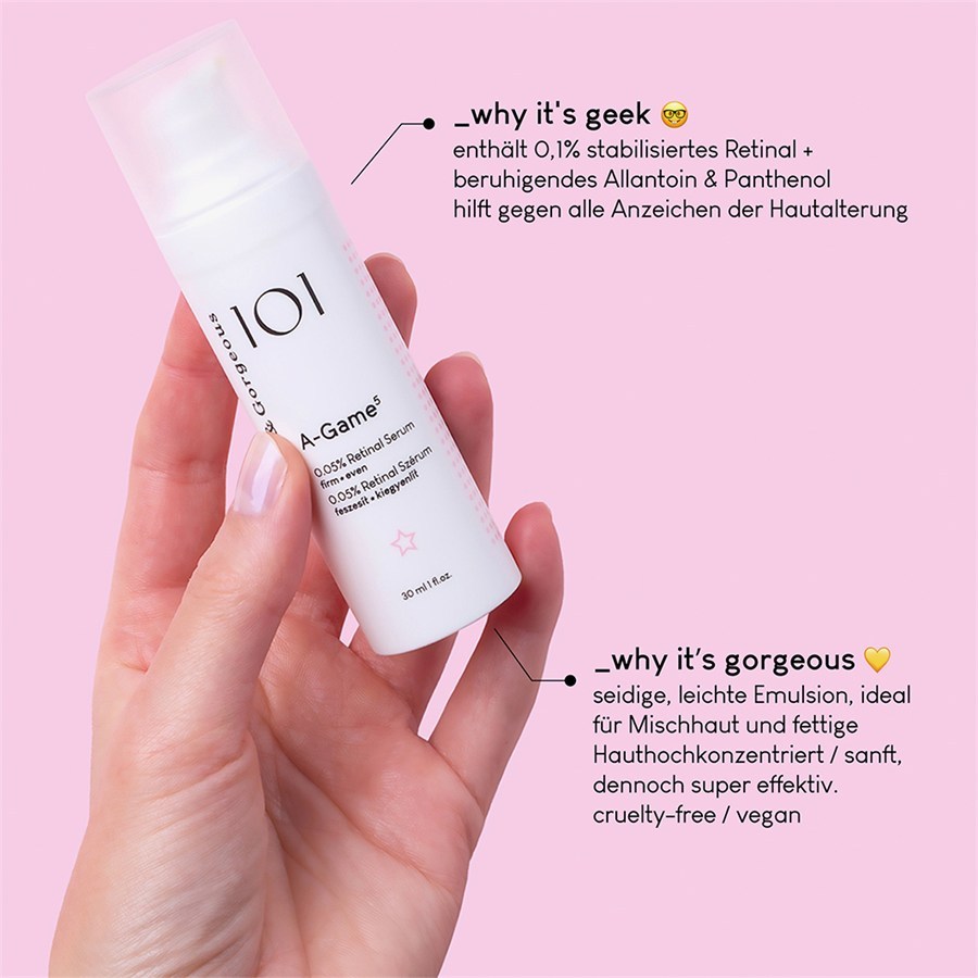 „Geek & Gorgeous“ senėjimą stabdantis serumas „A-Game 5“ serumas – 30 ml