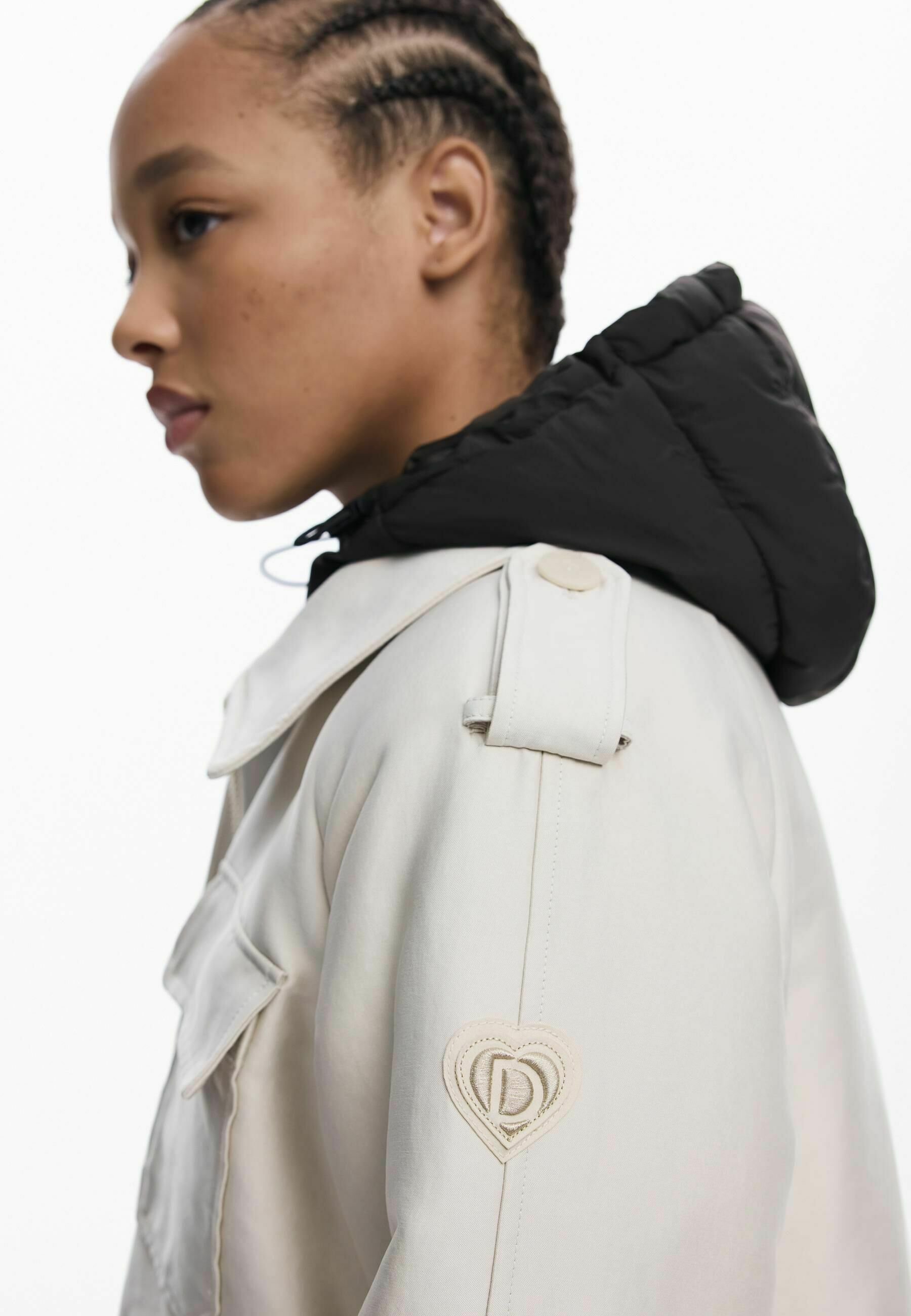 Trench-coat Desigual - blanc