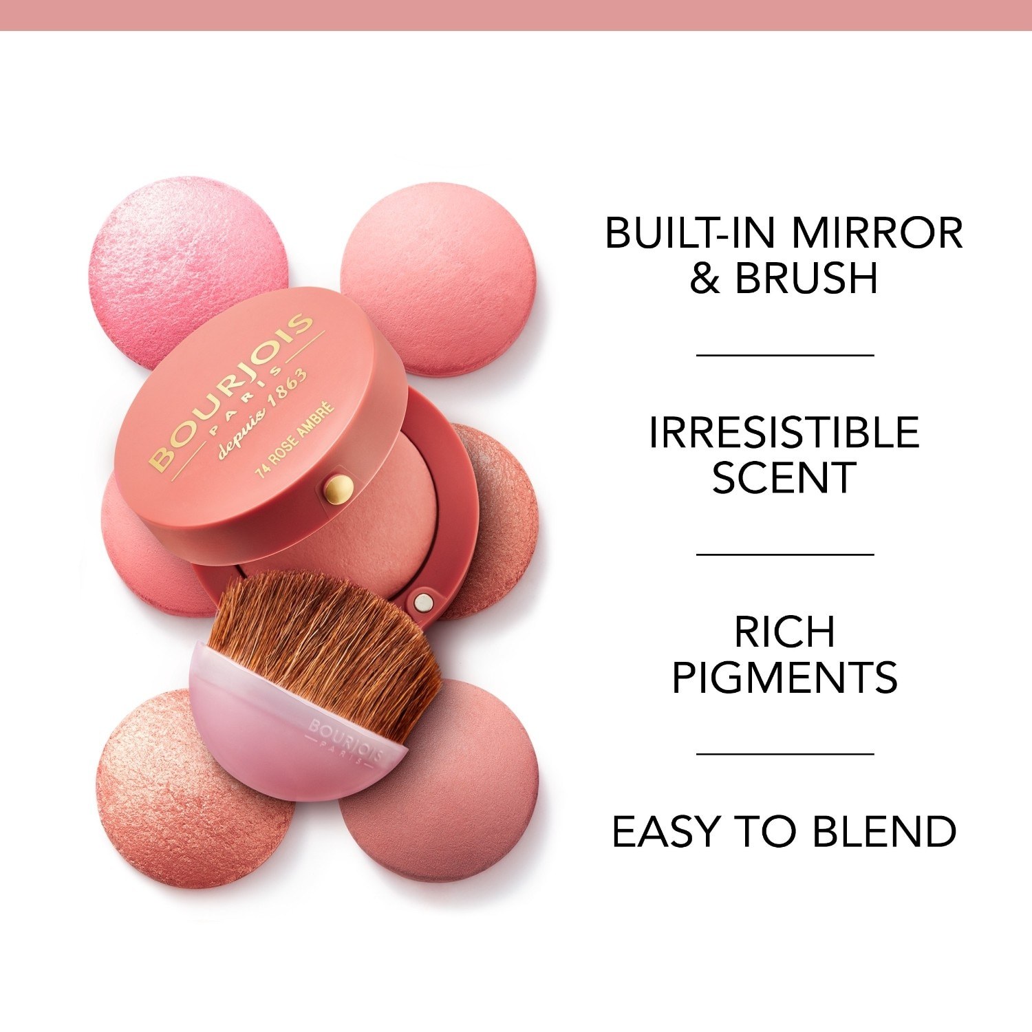 Bourjois acu ēnas, mazs apaļš trauciņš, 2-in-1 acu ēnas – 2 g