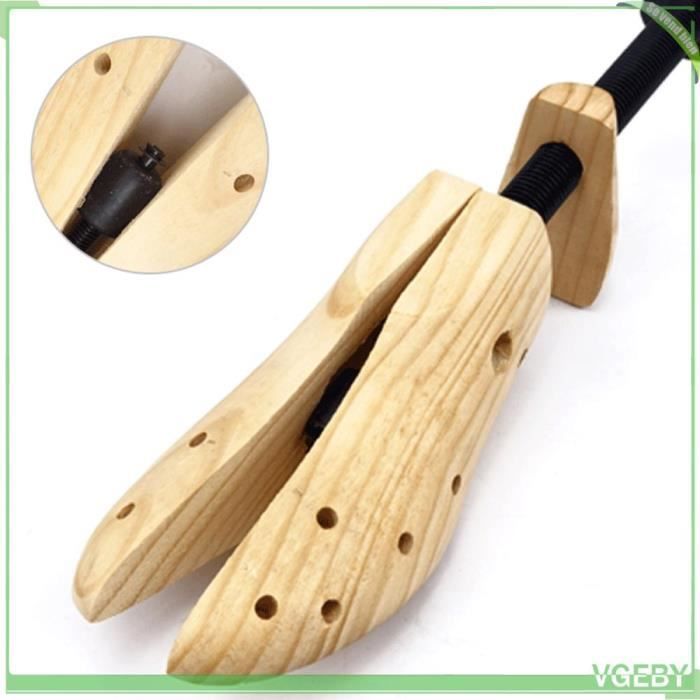 Schuhverlängerung - V GEBY - Verstellbares Holz - Optimaler Komfort - Für Damen und Herren