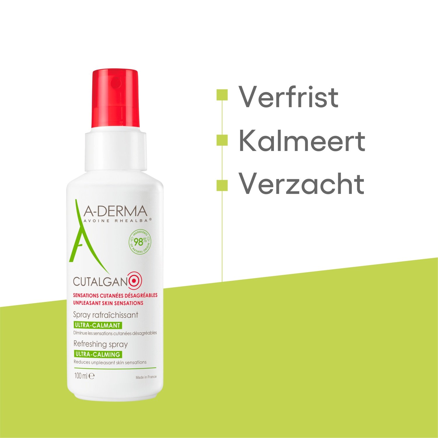 A-DERMA sejas aerosols CUTALGAN atsvaidzinošs aerosols - 100 ml