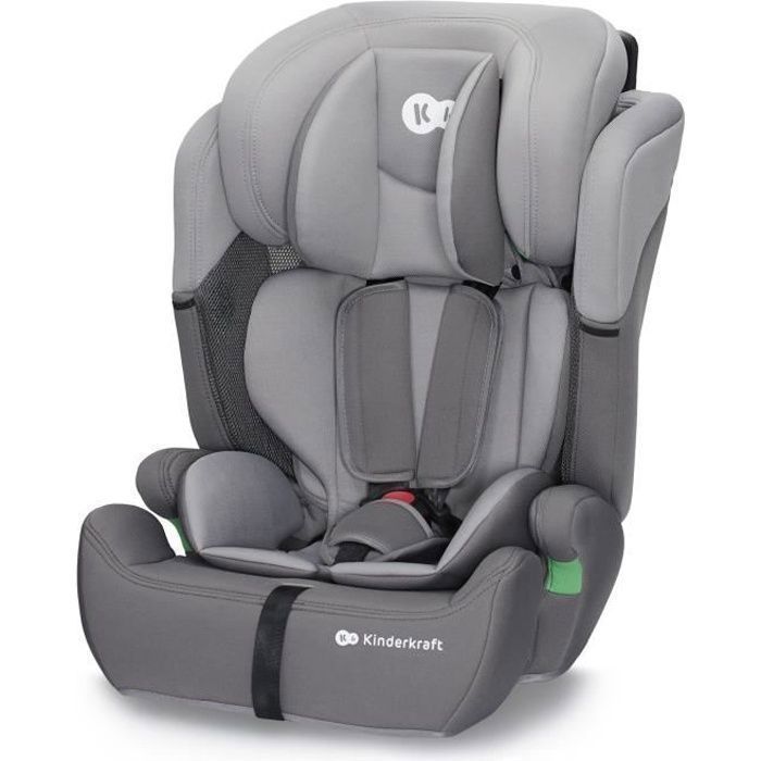 Silla de coche Kinderkraft COMFORT UP I-SIZE, 76–150 cm, de 15 meses a 12 años, reposacabezas ajustable, fácil instalación, gris.