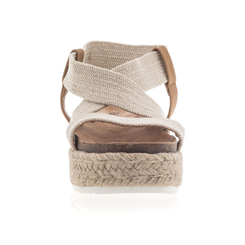 Beige sandaler / sko med åpen tå til dame