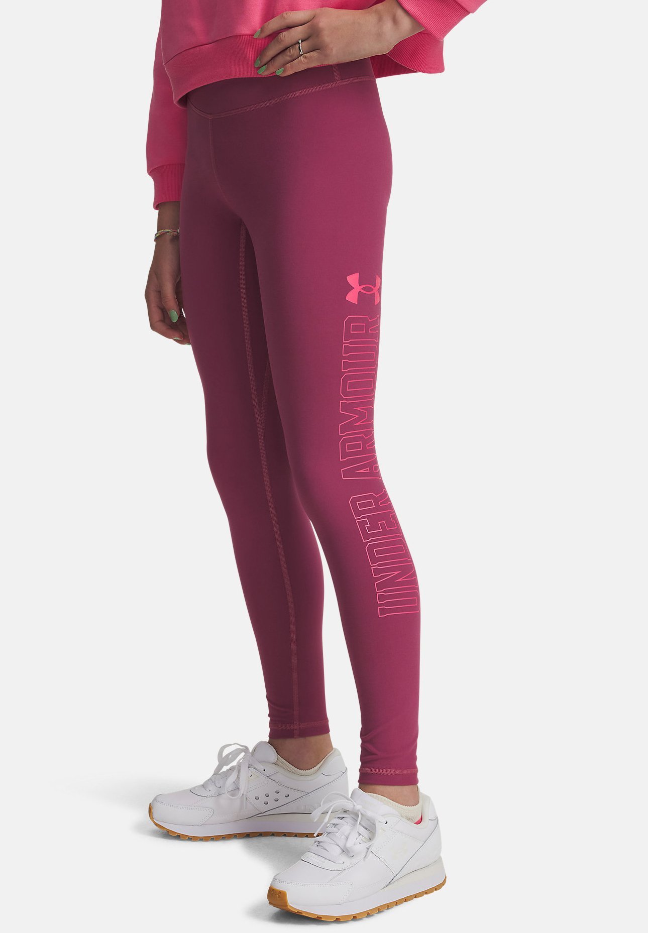 Under Armour MOTION BRANDED - Leggings - fuchsia dusk