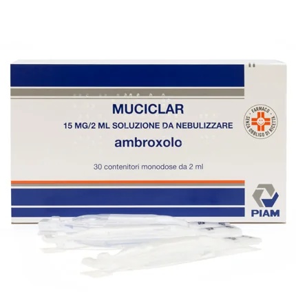 Solution pour pulvérisation PIAM Muciclar 15 mg/2 ml, 30 flacons, contre la toux