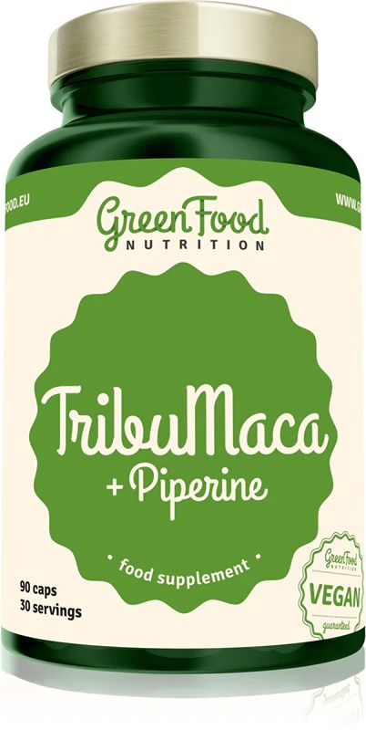 Kapsule prehranskega dopolnila GreenFood Nutrition TribuMaca za zdravo prostato in podporo moči