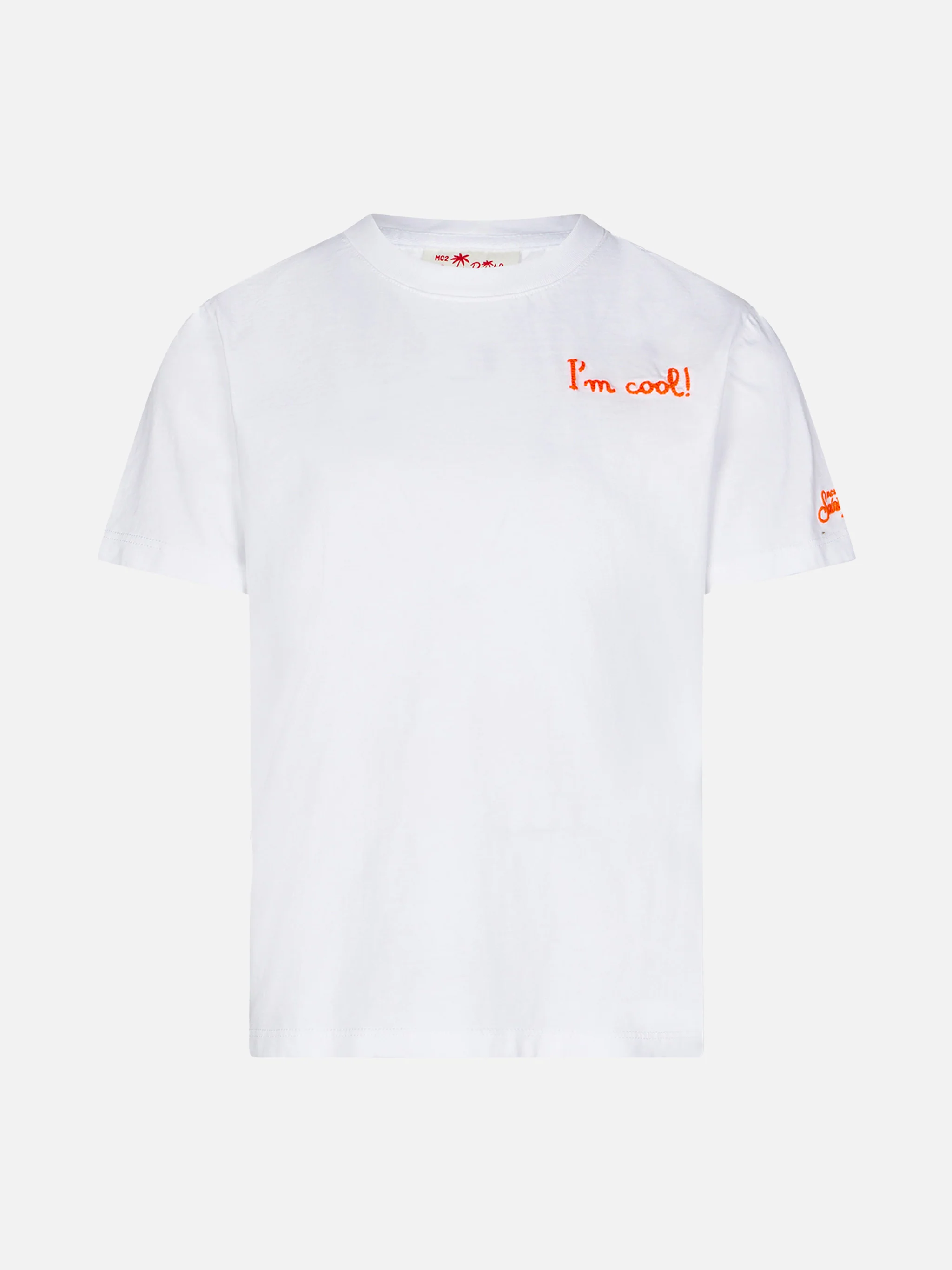 Kinder T-shirt van katoen met de tekst 