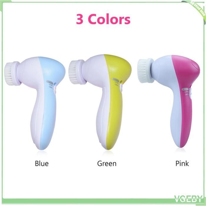 Brosse nettoyante pour le visage - FAFEICY - 5 en 1 - 2 vitesses - Portable - Sans fil