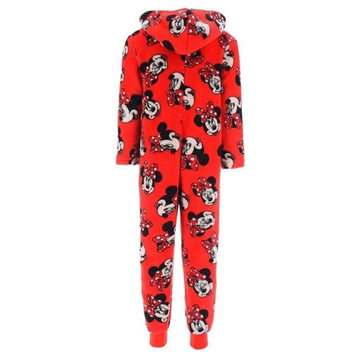 Pijama enterizo de felpa de Minnie Mouse de Disney para niñas