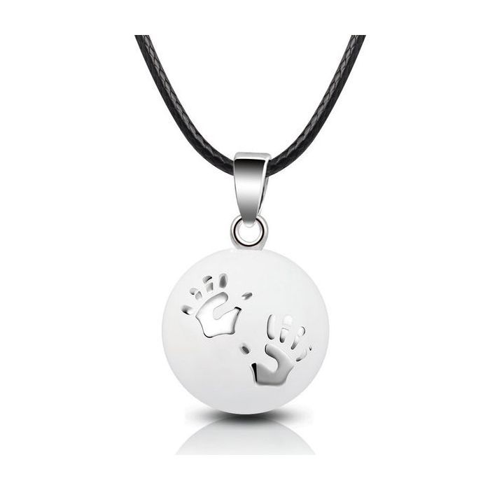 Bola de grossesse à motif empreintes de mains de bébé
