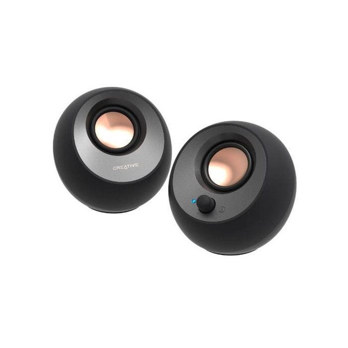 Enceintes - Creative - Pebble V3 - USB-C - Bluetooth 5.0 - Haut-parleurs large bande 2,25