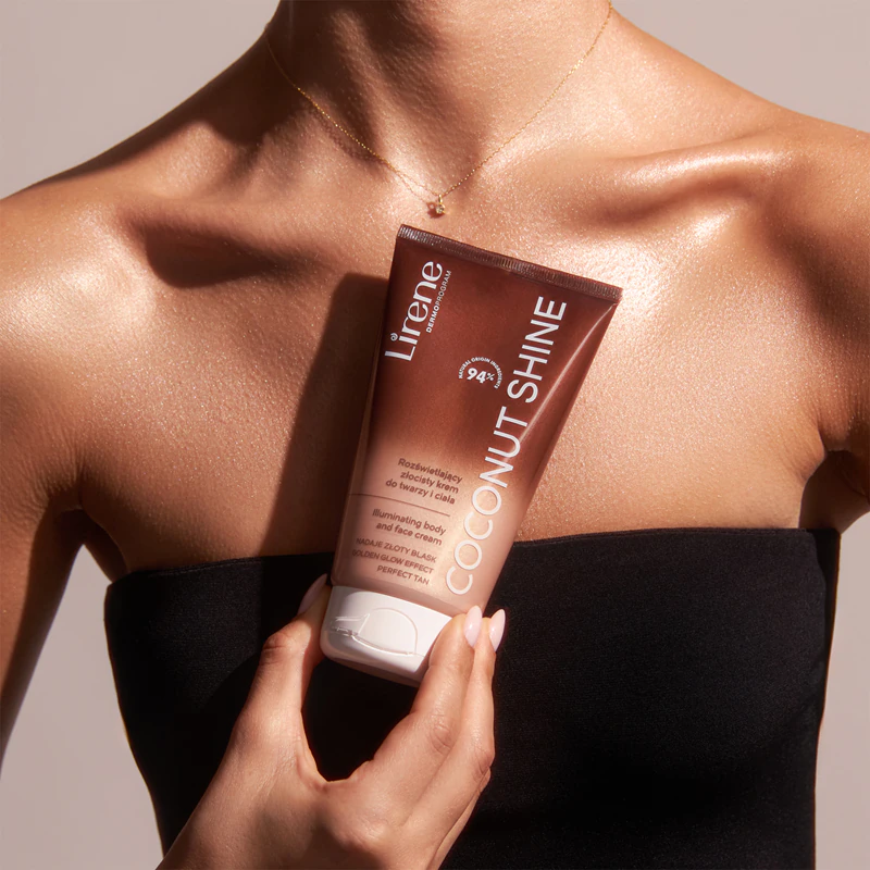 Rozjasňujúci krém Lirene Perfect Tan, ktorý zvýrazňuje opálenie