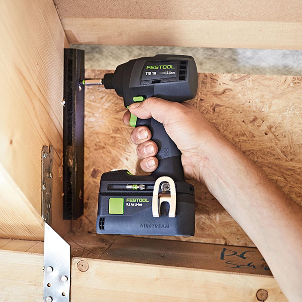 Parafusadeira de impacto sem escova FESTOOL 18 V TID, cor básica, modelo 576481