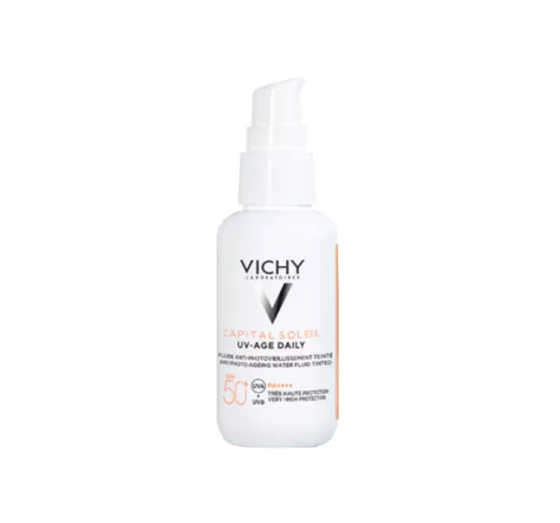Vichy Capital Soleil UV-Age Daily fluid koloryzujący przeciw fotostarzeniu się skóry SPF50  40 ml