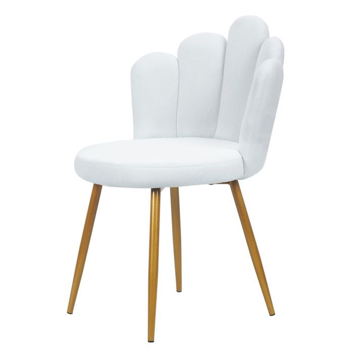 Tabouret de coiffeuse - CREMLANK - Chaise de maquillage - 50X50X80CM - Moderne - Robuste - Acier carbone - BLANC