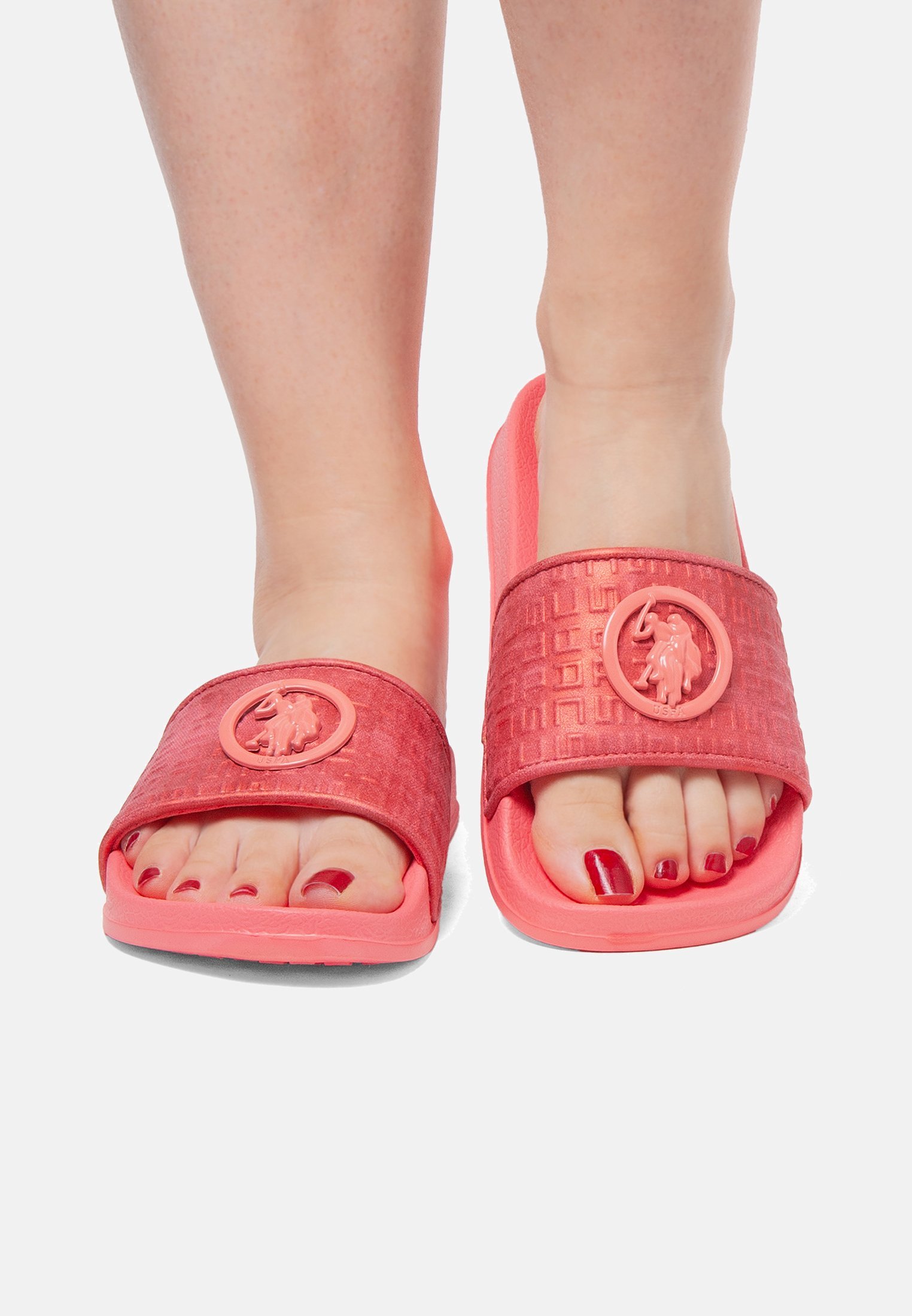 US Polo Assn. IVY - Slippers - koraalroze
