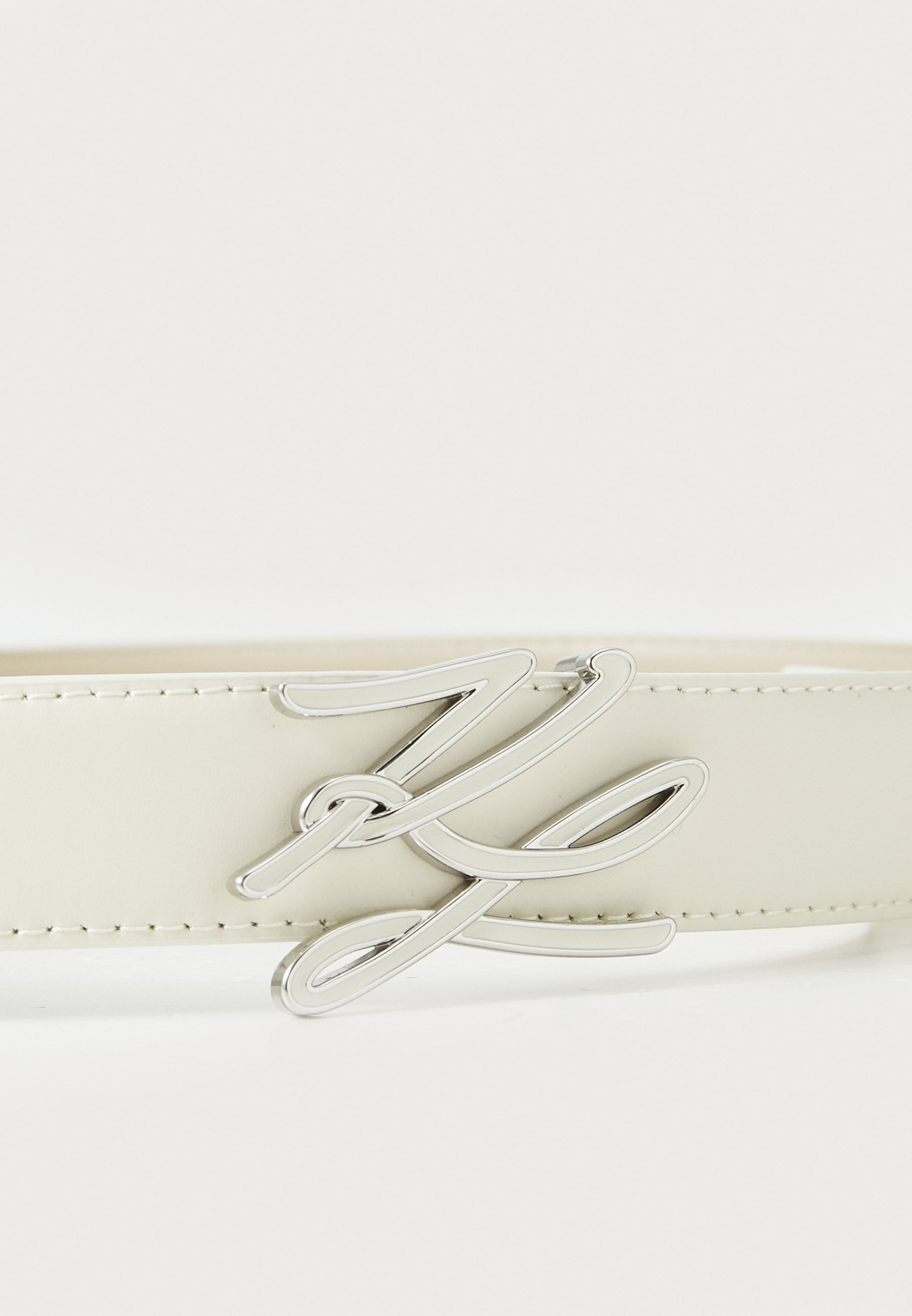 KARL LAGERFELD AUTOGRAF EMAJLIRAN REMEN - Remen - cementni