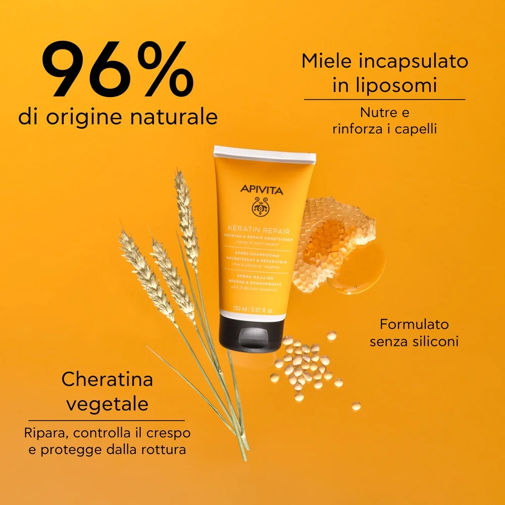 Capelli - Keratin Repair Balsamo nutriente e riparatore per capelli secchi e danneggiati - Balsamo Nutriente Capelli