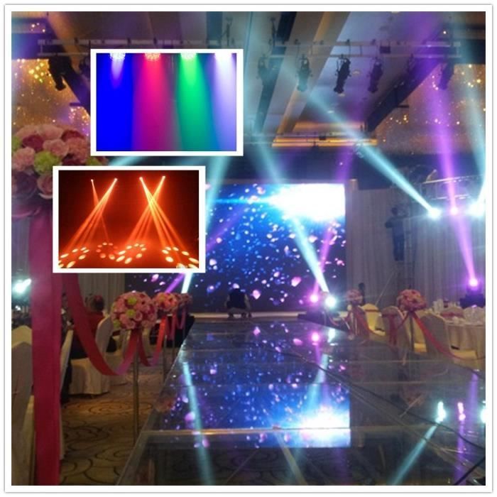 4-Pack LED Party Lights 18x3W RGB DJ Party PAR 64 DMX