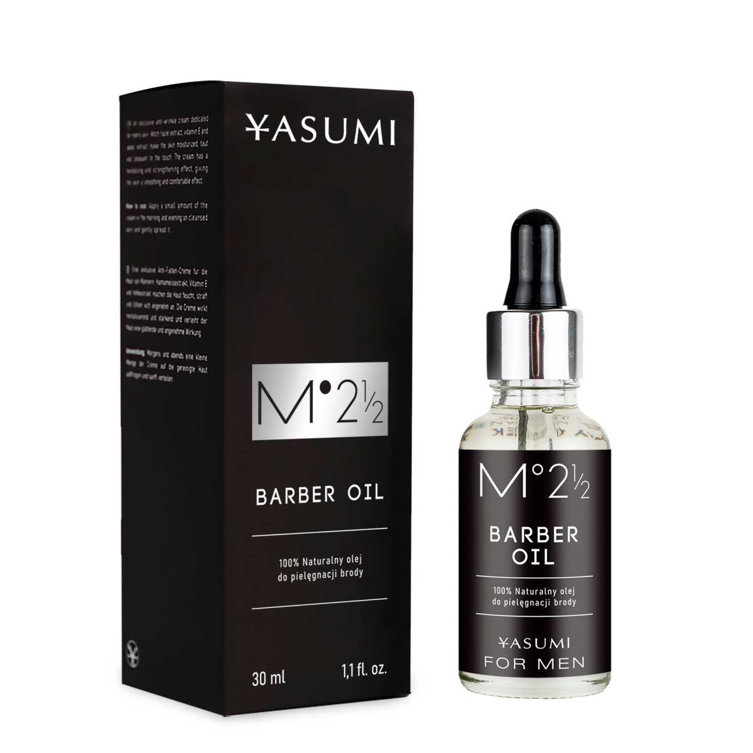 Ulei de barbă și mustață Yasumi 30ml M2 1/2 Men