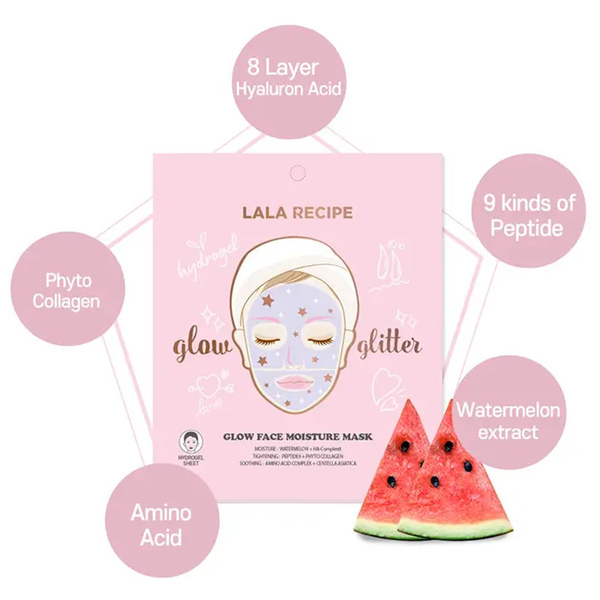 Maschera idratante per il viso LALARECIPE Glow