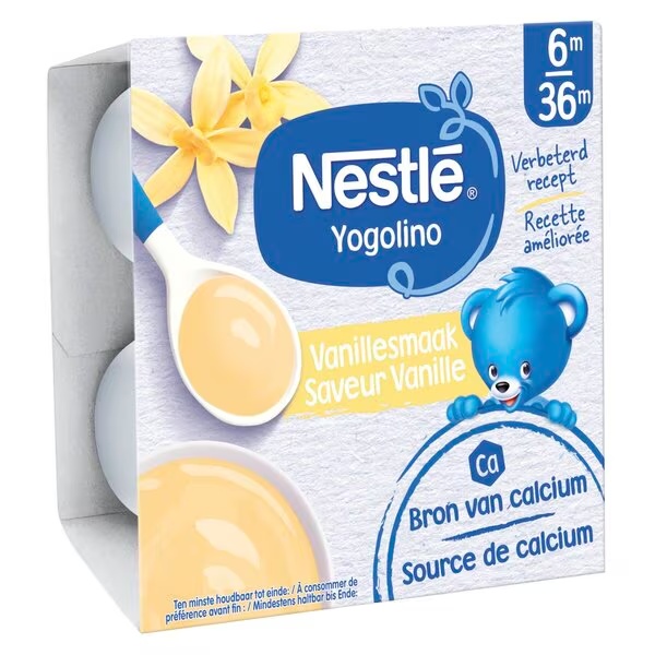 Nestlé vanilijeva otroška sladica<br>4 x 100 g