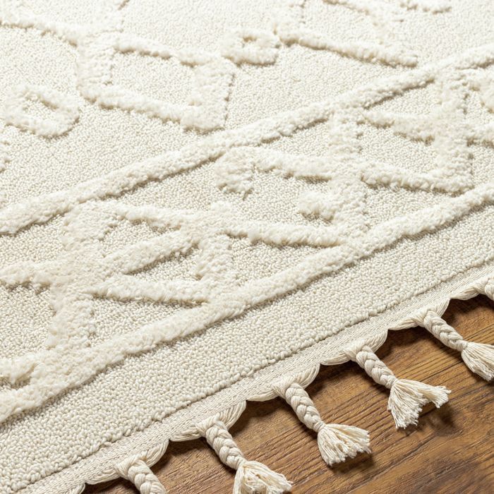 LIVABLISS Berber Etnisch Zacht Kortpolig Woonkamerkleed ELAINE 160x213cm Ivoor