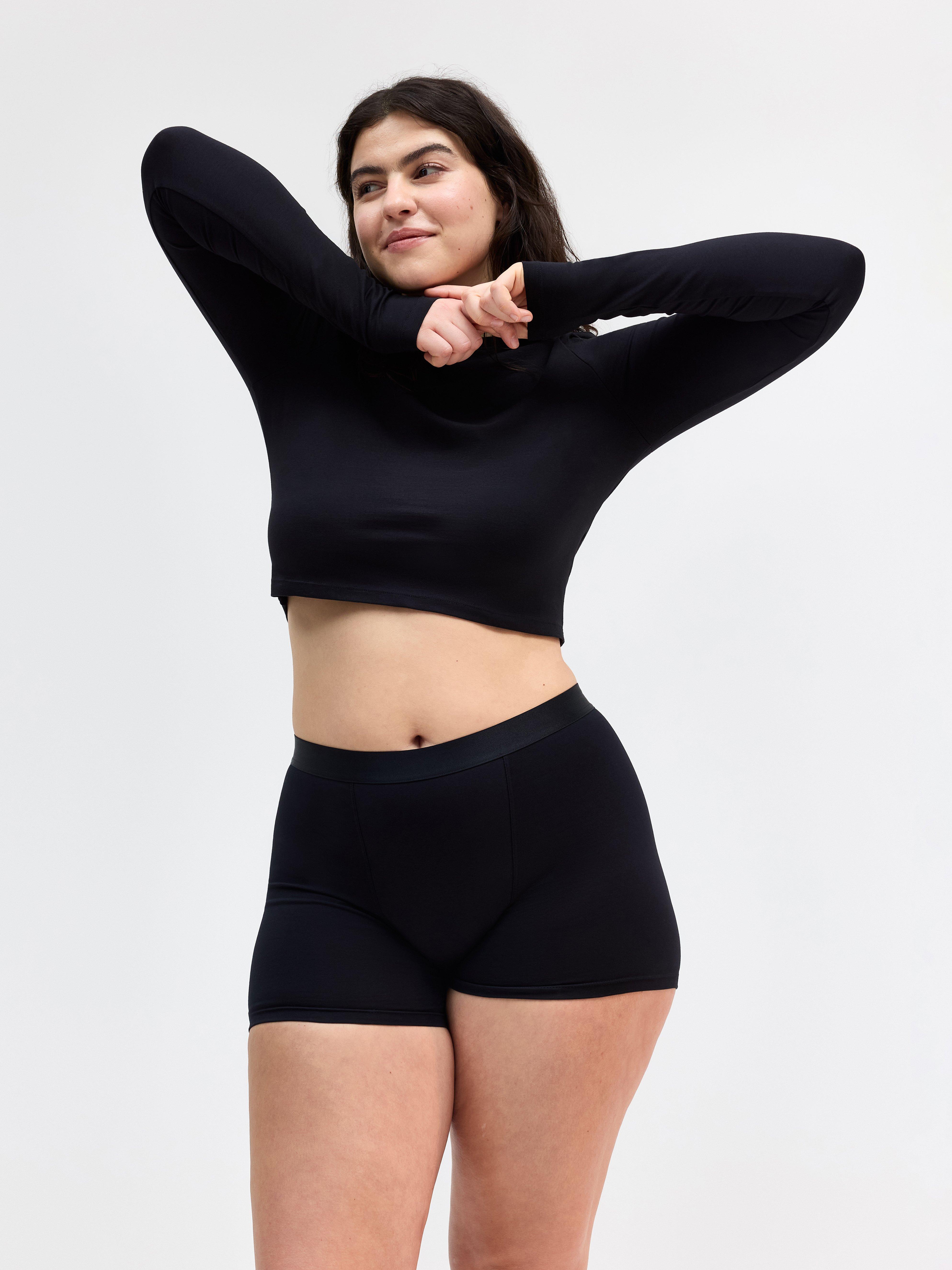 Menstrosa med středně absorpční – boxerky – Female Engineering Black