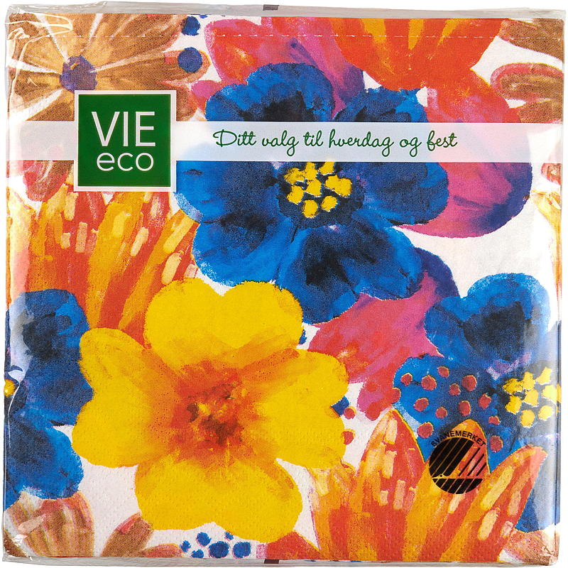 Serviettes de table Vie Home, paquet de 20, 33 x 33 cm, fin d'été