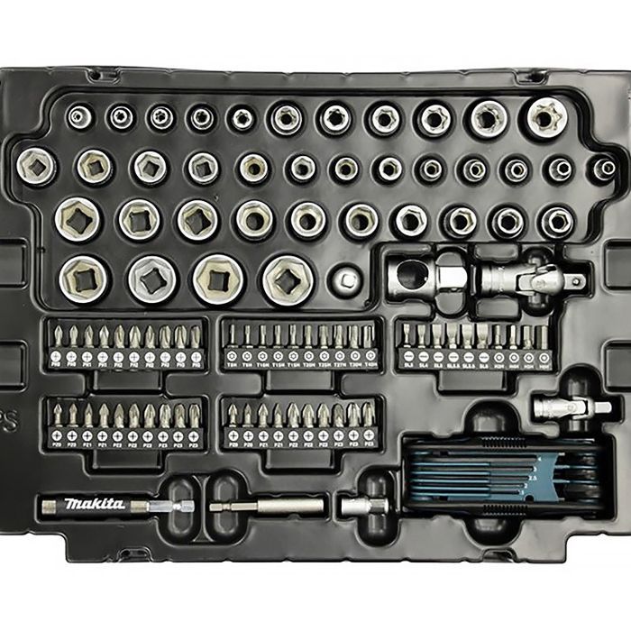 120-Piece Hand Tool Set - MAKITA - E-08713 - Chrome Vanadium Steel - MAKPAC Size 1