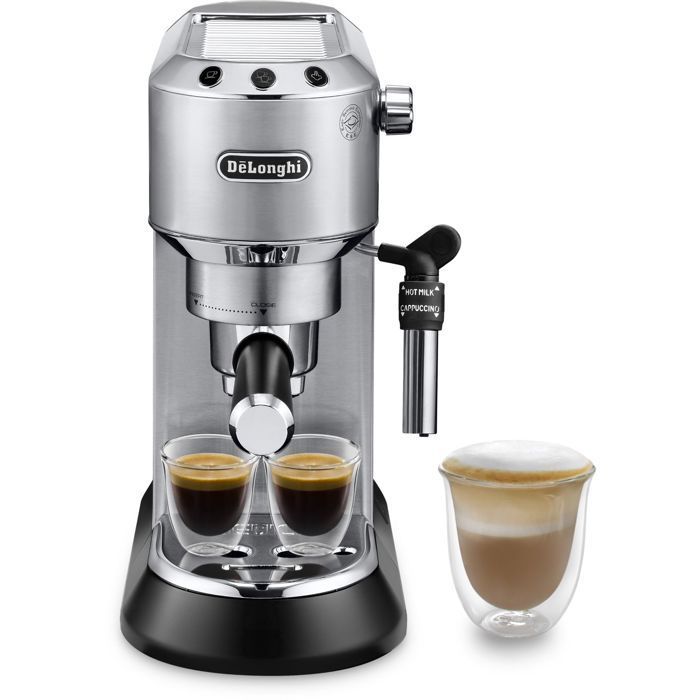 Manual espresso machine - De'Longhi - Dedica style - EC685.M - Stainless steel