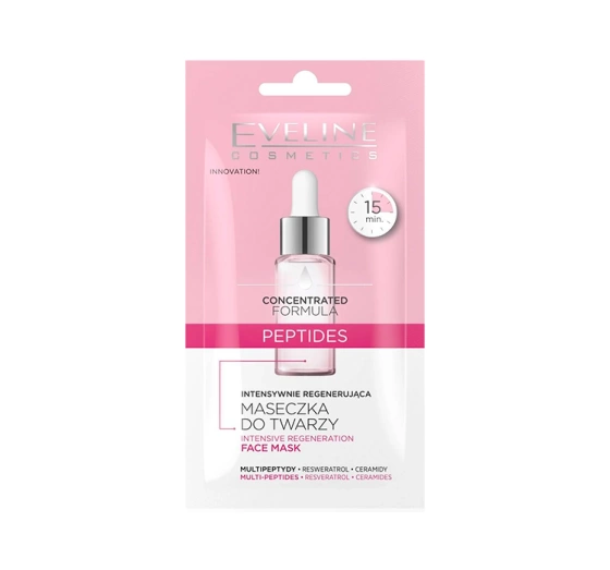 Eveline Cosmetics Concentrated Formula Peptides intensywnie regenerująca maseczka do twarzy 8 ml