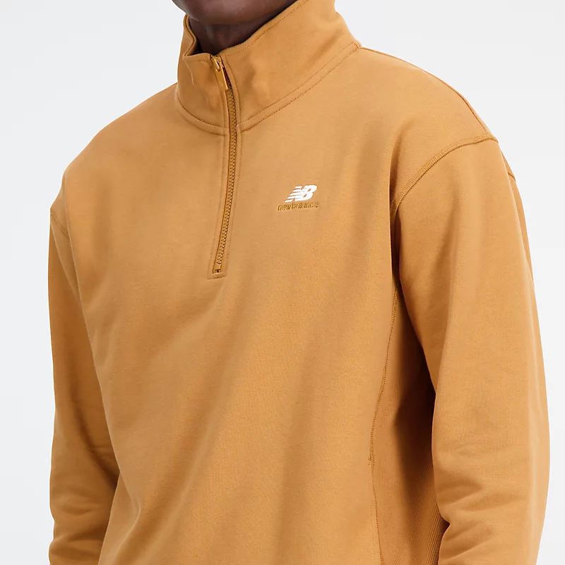 Homme Athletics Remastered French Terry 1/4 Zip - TABAK