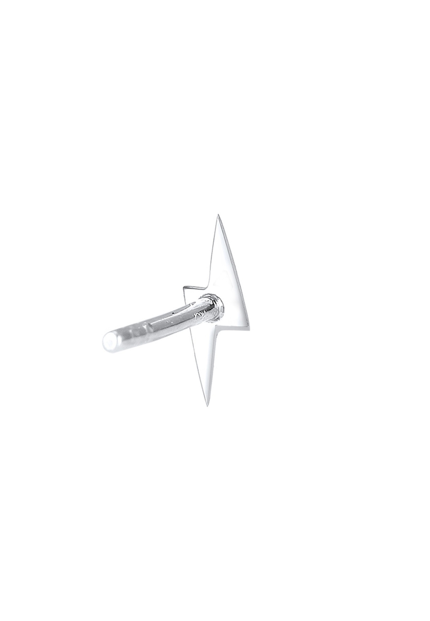 Elli Femmes clous d'oreilles tendance foudre pièce unique en argent sterling 925