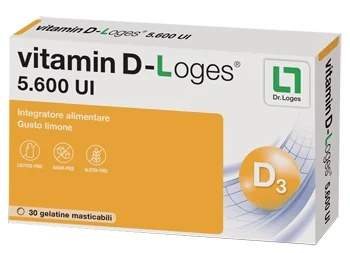 BIOFARMEX Vitamin D-Loges 5600 IU Dodatak vitamina D 30 želatinskih bombona za žvakanje