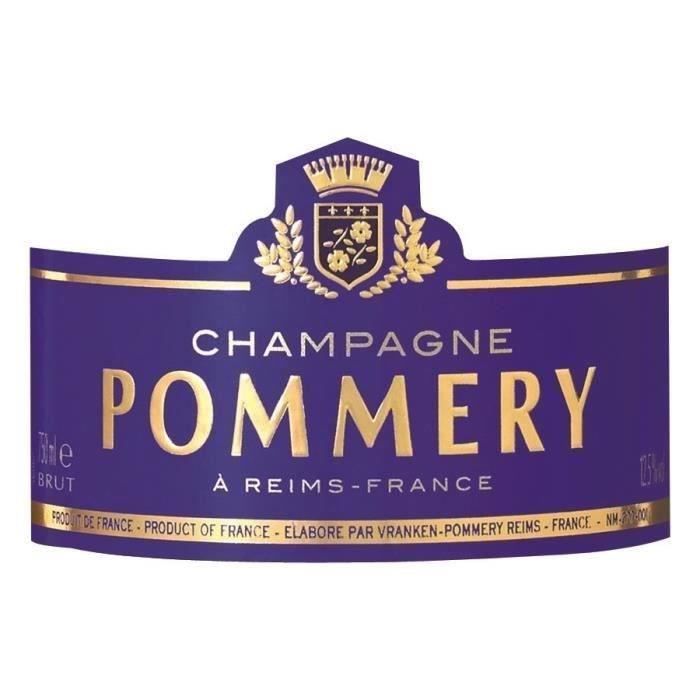 Champagne Pommery Brut Royal con estuche, 3 botellas de 75 cl