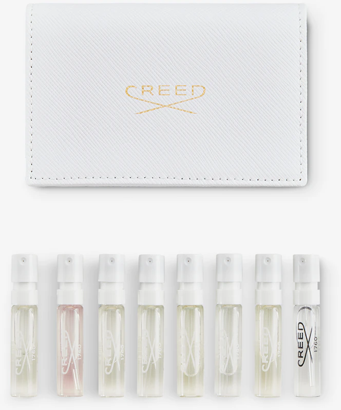 Creed Leder-Mustergeldbörse – Weißes Set für Damen