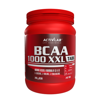 Tablety doplnku stravy Activlab BCAA 1000 XXL 240 kapsúl