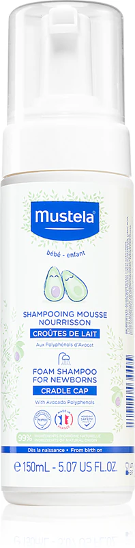 Mustela Bébé babyshampoo voor wiegmuts