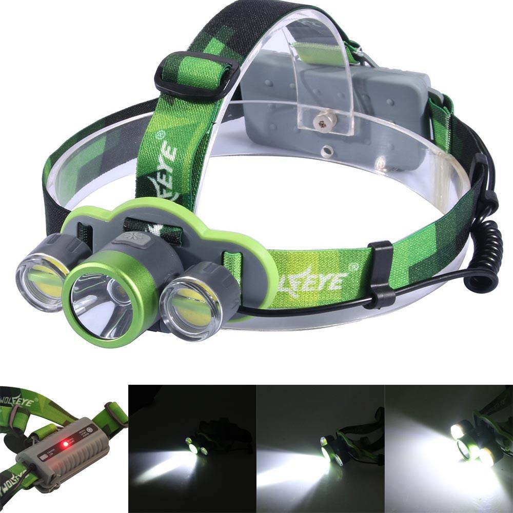 Ny frontlykt 15000LM 3x XML T6 USB oppladbar hodelykt lommelykt for sykling utendørs camping fiske reise fotturer