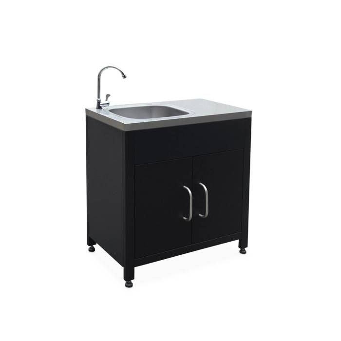 GRIMAUD Cozinha Externa de Aço de 80cm com Pia