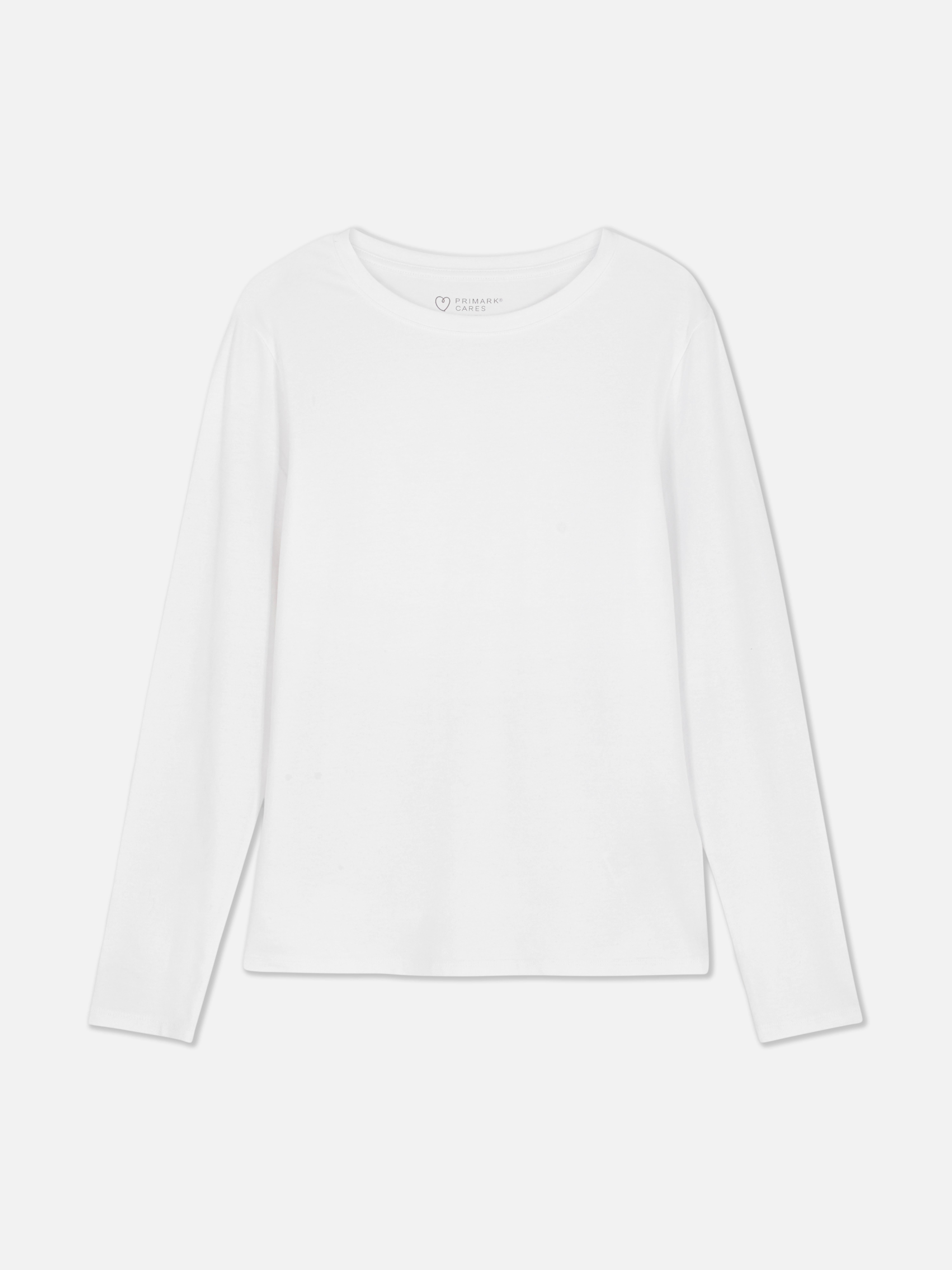 Top elasticizzato a maniche lunghe. Un top realizzato in tessuto elasticizzato con maniche lunghe e scollo rotondo.