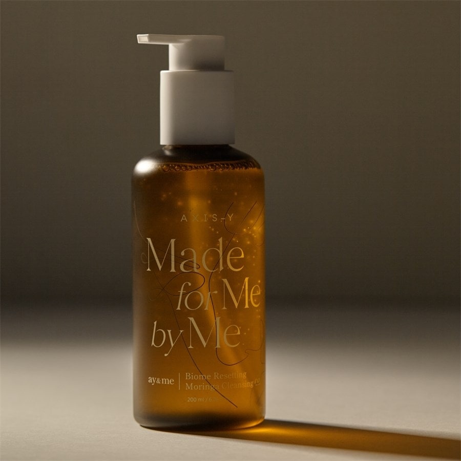 Huile nettoyante visage AXIS-Y pour la restauration du microbiome cutané à la moringa – 200 ml