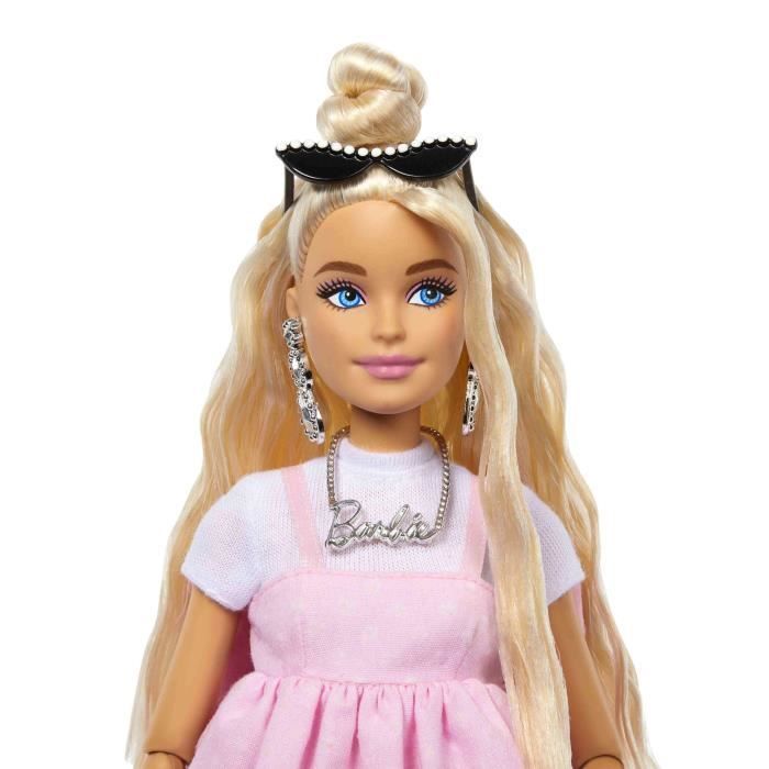 Barbie-Deluxe Style-Poupée Barbie Blonde À Robe Rose Pastel - 4ans+ - HYV27