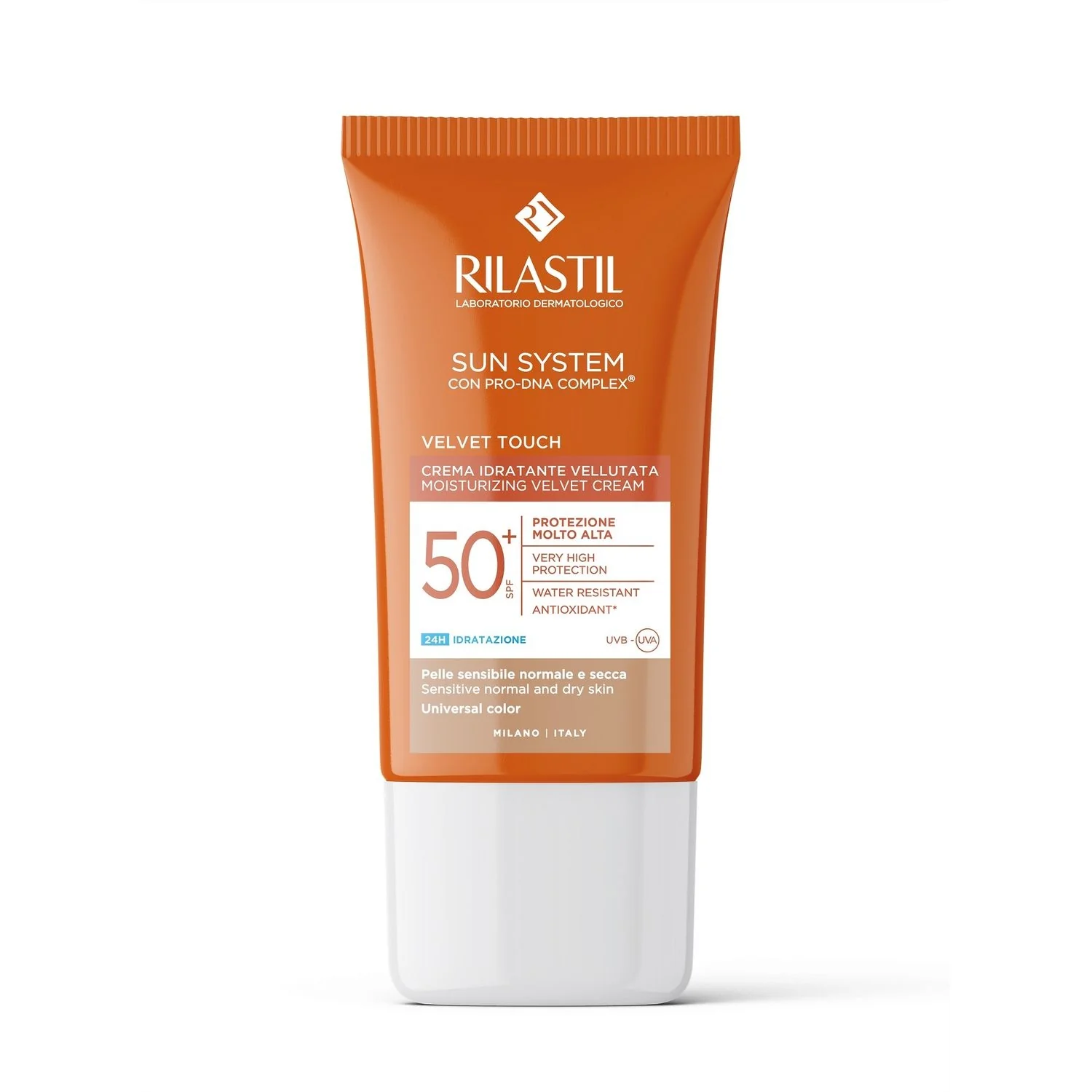 Sun System Velvet Touch SPF50+ Universal Color - Solare viso alta prot.